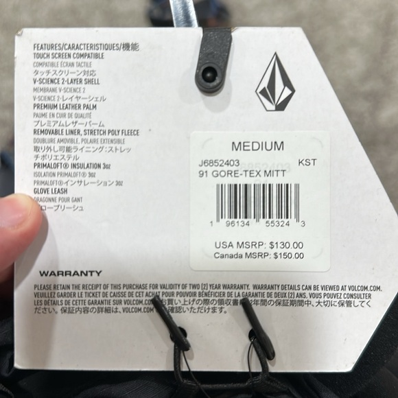 Volcom Gore Tex mittens - Picture 3 of 3